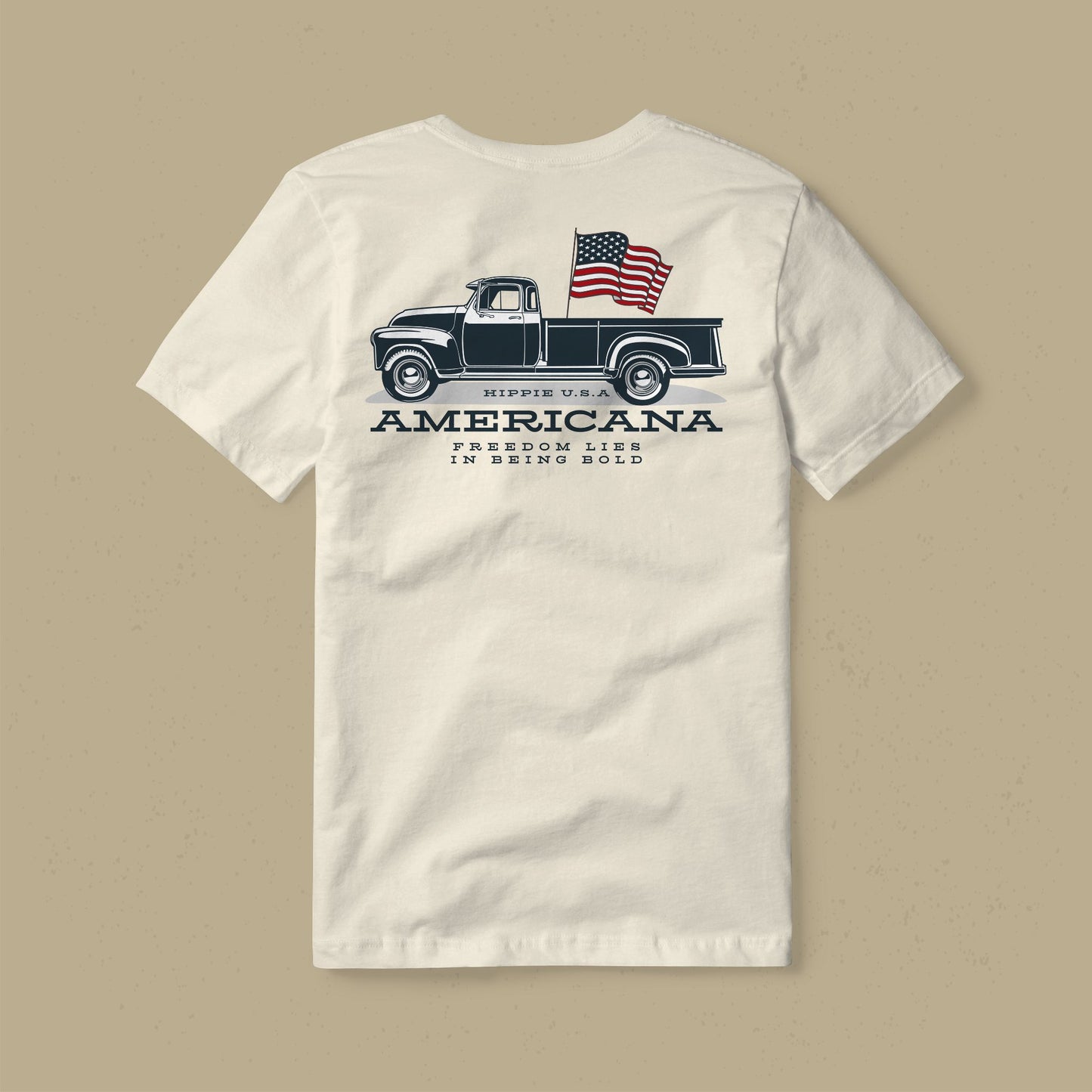 Americana Bold Freedom Tee Vintage White