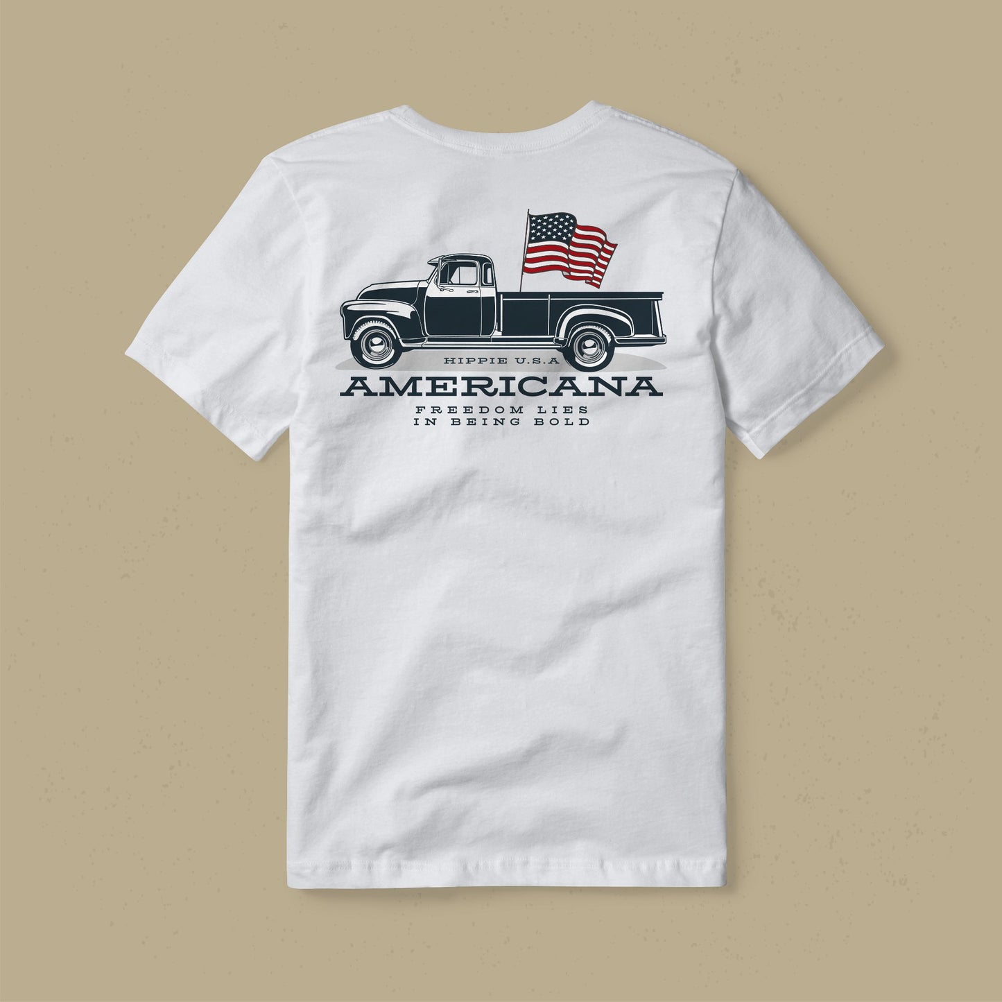 Americana Bold Freedom Tee White