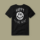 HIPPIE Happy To Be Here Black T-Shirt - HIPPIE Official