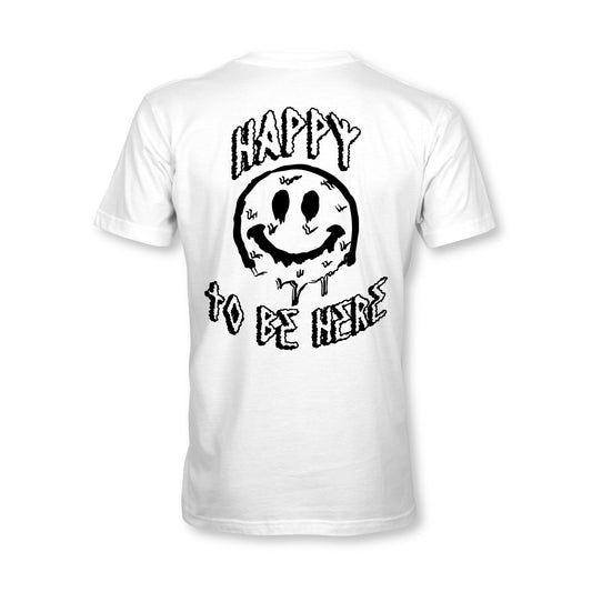 Happy To Be Here Tee - White