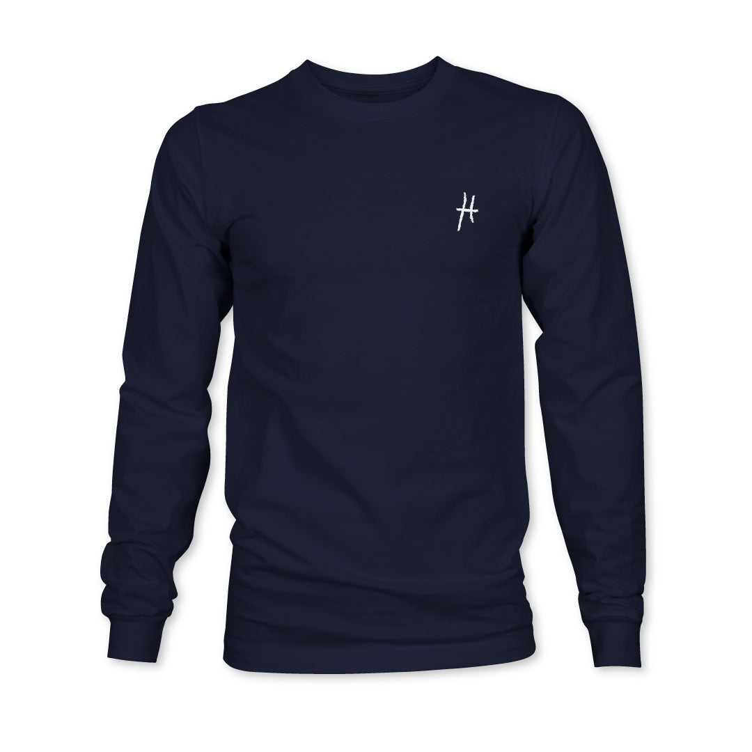 High Class Hippie Long Sleeve Tee - Navy