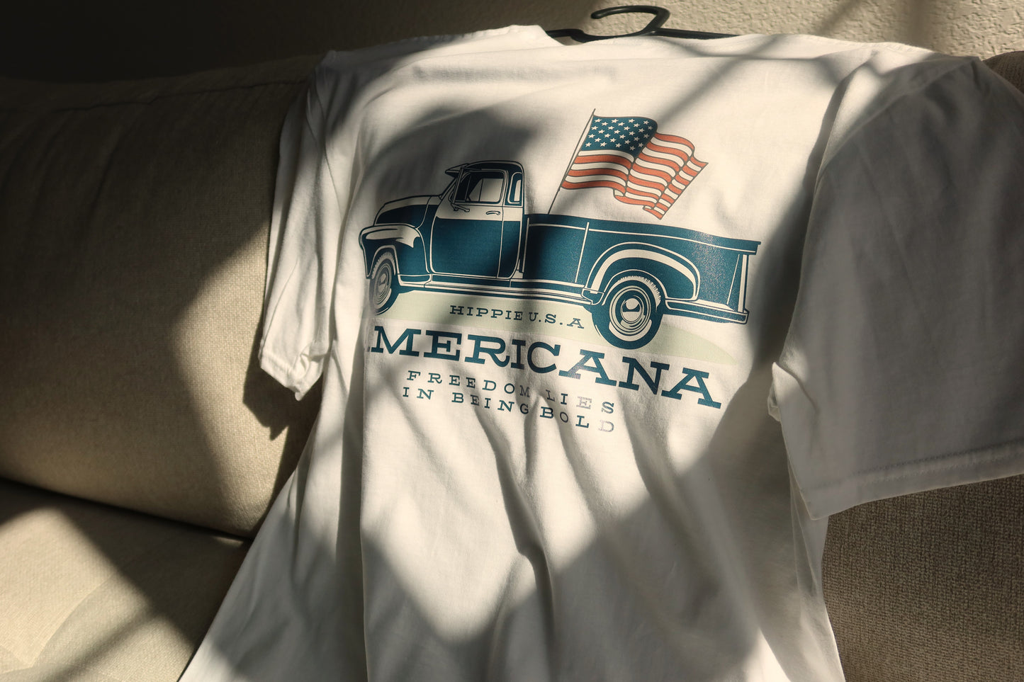 Americana Bold Freedom Tee White