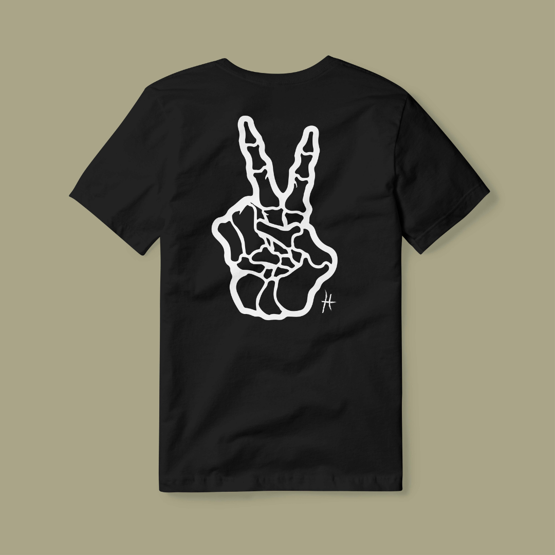 HIPPIE Peace Tee Black T-Shirt - HIPPIE Official